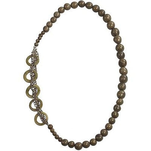 Circle Chain Necklace in Green Handmade and Fair Trade