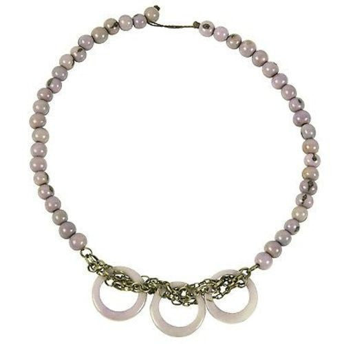 Circle Chain Choker in Lavender Handmade and Fair Trade