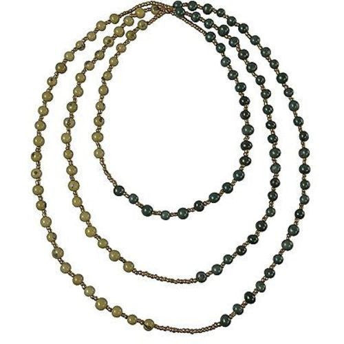 Colorblock Rope Necklace - Onyx and Olive Handmade and Fair Trade