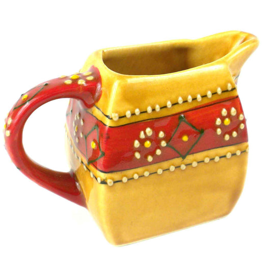 Hand-painted Mini Creamer in Honey Handmade and Fair Trade