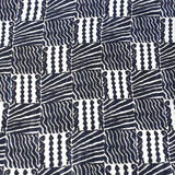 Black & White Geometric Cotton Scarf - Asha Handicrafts