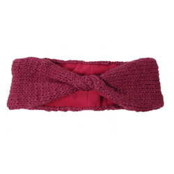 Lined Twist Headband - Berry Handmade and Fair Trade