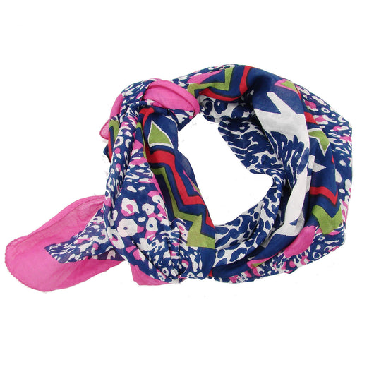 Abstract Animal Scarf - Pink Handmade and Fair Trade