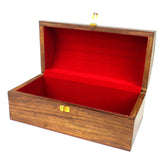 Handmade Carved Wood Chest - Flowers Design - Noahs Ark (B)