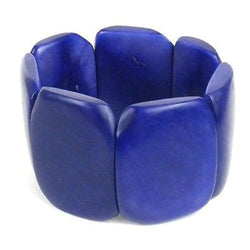 Polished Tagua Nut Bracelet in Ultraviolet Handmade and Fair Trade