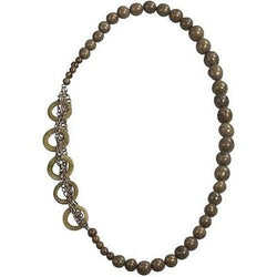 Circle Chain Necklace in Green Handmade and Fair Trade