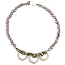 Circle Chain Choker in Lavender Handmade and Fair Trade