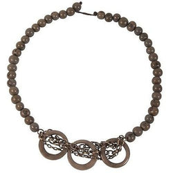Circle Chain Choker in Gray Handmade and Fair Trade