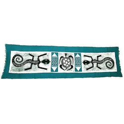 Gecko and Turtle Batik in Blue/Black Handmade and Fair Trade