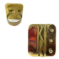 Trifecta Brass and Copper Ring Handmade and Fair Trade