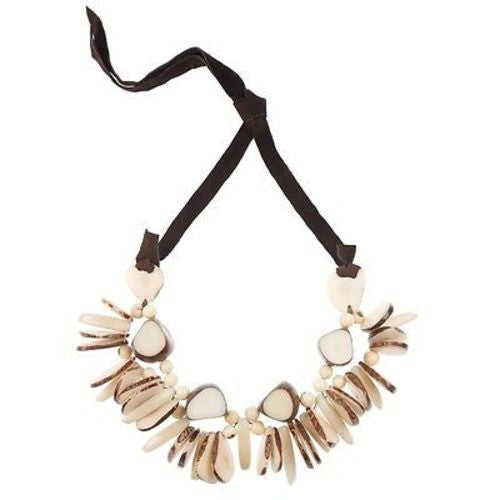 Rhumba Necklace in Cream Handmade and Fair Trade