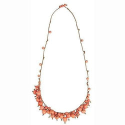 Cloud Forest Necklace in Salmon Handmade and Fair Trade