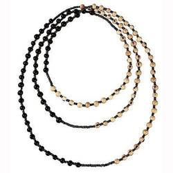 Colorblock Rope Necklace - Soft Gray and Ultraviolet Handmade and Fair Trade