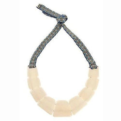 Tagua Trapezoid Necklace in Cream Handmade and Fair Trade