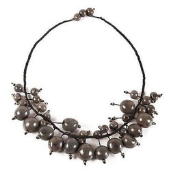 Cloud Forest Choker in Soft Gray Handmade and Fair Trade