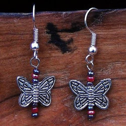 Playful Butterflies Earrings Handmade and Fair Trade