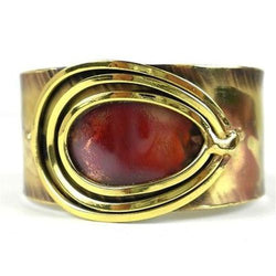 Mirror Mirror Copper and Brass Cuff Handmade and Fair Trade