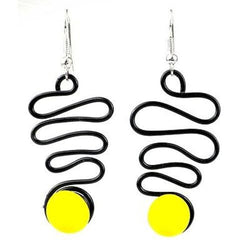 Enameled Wire and Yellow Glass Bead 