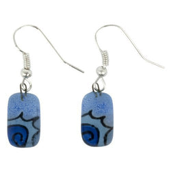 Blue Sun Earrings - Tili Glass
