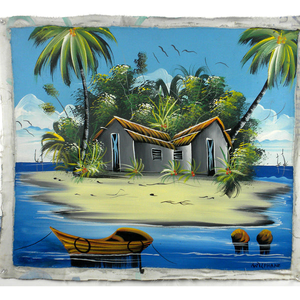 Haitian Acrylic Painting on Canvas Handmade and Fair Trade