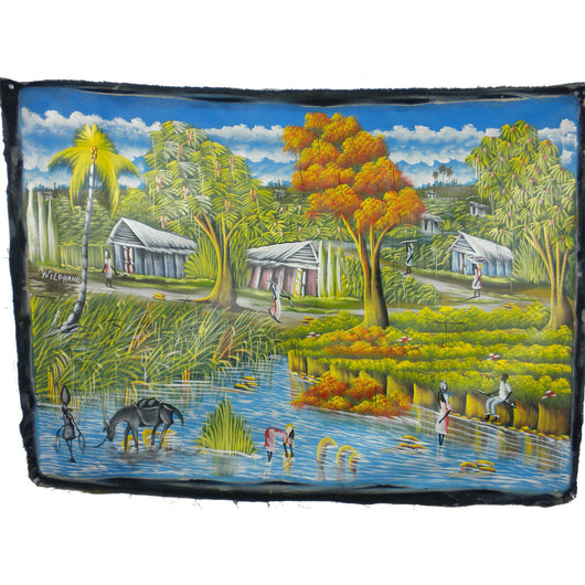 Haitian Acrylic Painting on Canvas Handmade and Fair Trade