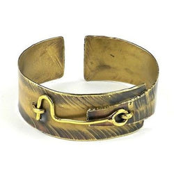 Hook and Eye Brass Cuff Handmade and Fair Trade