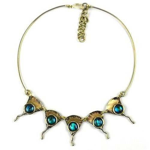 Paua Ocean Necklace Handmade and Fair Trade