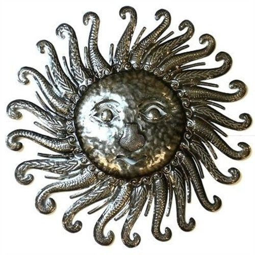 Sun - 24 Inch Metal Art Handmade and Fair Trade